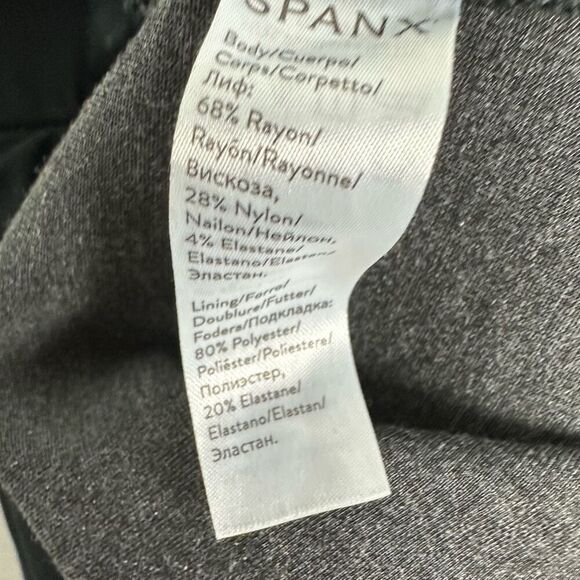 SPANX Gray Ponte Ankle Pant size Large Petite - Picture 7 of 8
